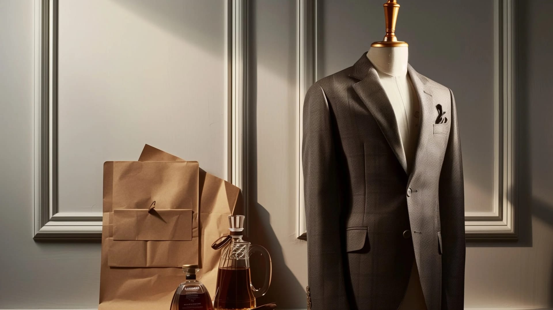 Tailored grey wool bespoke suit by Endel Tailor Bangkok